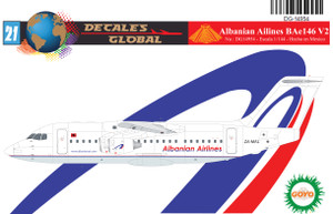 1/144 Scale Decal Albanian Airlines BAe146-200 V2