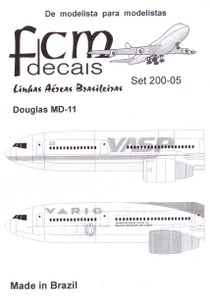 1/200 Scale Decal VASP / Varig MD-11