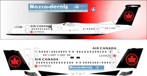 1/144 Scale Decal Air Canada Dash 8 400Q