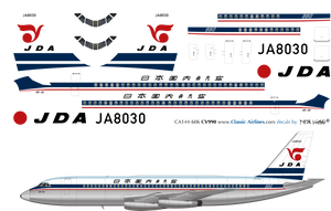 1/144 Scale Decal JDA CV-880