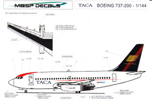 1/144 Scale Decal TACA 737-200