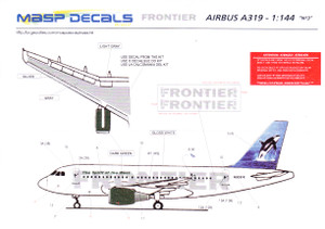 1/144 Scale Decal Frontier A-319 Ozzie the Orca