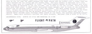 1/144 Scale Decal National 727-100 / 200