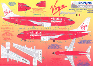 1/200 Scale Decal Virgin Express 737-300 / 400
