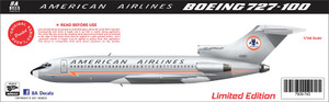 1/144 Scale Decal American Airlines 727-100 Astrojet