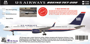 1/144 Scale Decal USAirways 757-200