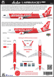 1/144 Scale Decal Air Asia A-320 NEO