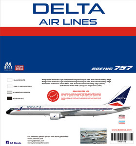 1/144 Scale Decal Delta 757-200