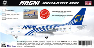 1/144 Scale Decal Magni 737-200