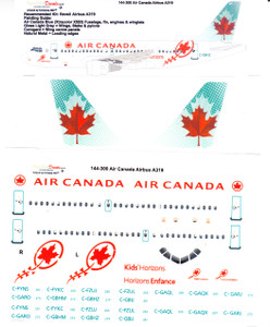 1/144 Scale Decal Air Canada A-319