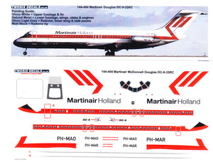 1/144 Scale Decal Martinair Holland DC9-30