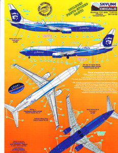1/144 Scale Decal Alaska 737-800 "Dreamliner" Livery