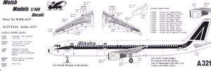 1/144 Scale Decal Alitalia A-321