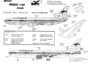 1/200 Scale Decal Finnair DC-10 / MD-11