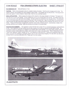 1/144 Scale Decal PSA Electra