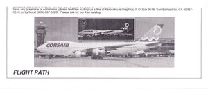 1/200 Scale Decal Corsair 747-100 / 200 / 300