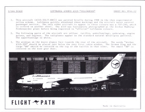 1/144 Scale Decal Lufthansa A-310 Yellowbird