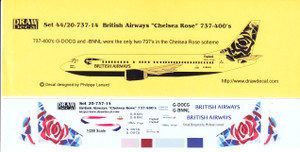 1/200 Scale Decal British Airways 737-400 Chelsea Rose