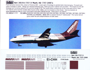 1/200 Scale Decal Mark Air 737-200