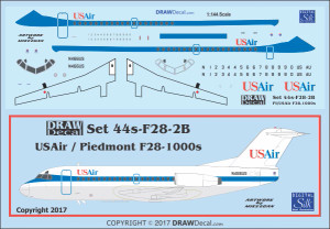 1/144 Scale Decal USAir F-28