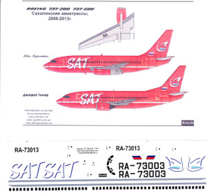 1/144 Scale Decal SAT 737-200