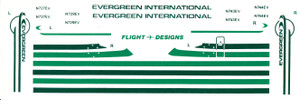 1/144 Scale Decal Evergreen International 727-100