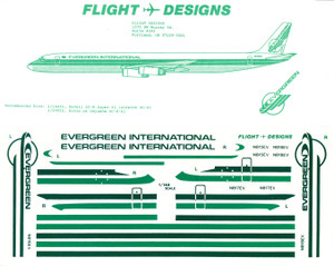 1/144 Scale Decal Evergreen International DC8-61