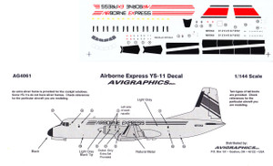 1/144 Scale Decal Airborne Express YS-11