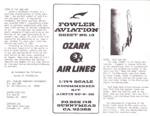 1/144 Scale Decal Ozark Airlines DC9-30