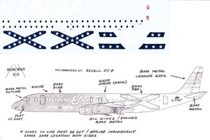 1/144 Scale Decal ONA DC-8 Confederate