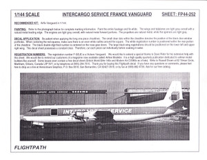 1/144 Scale Decal Intercargo Service Vanguard