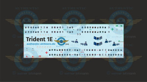 1/144 Scale Decal Trident 1E Lifelike Cockpit & Windows