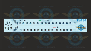 1/144 Scale Decal TU-134 Lifelike Cockpit & Windows