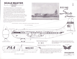 1/144 Scale Decal Pan American B-377 Stratocruiser