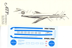 1/144 Scale Decal Pan Am 727-200