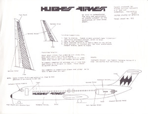 1/144 Scale Decal Hughes Airwest DC-9