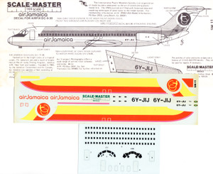 1/144 Scale Decal Air Jamaica DC9