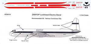 1/144 Scale Decal Zantop Electra