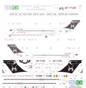 1/144 Scale Decal Air Mali MD-87