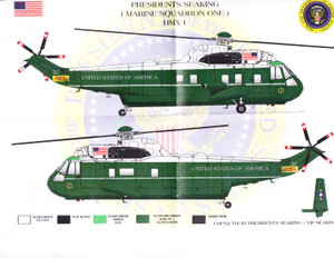 1/72 Scale Decal Marine One Presidents SeaKing