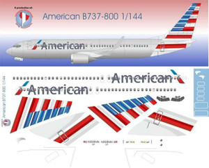 1/200 Scale Decal American 737-800