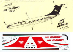 1/144 Scale Decal Air Malawi VC-10