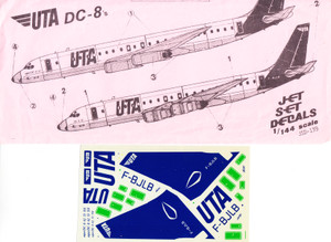 1/144 Scale Decal UTA DC-8's