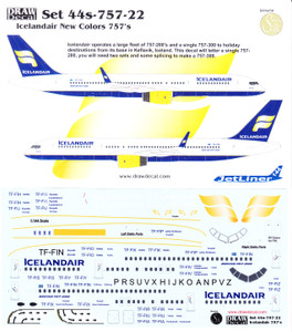 1/144 Scale Decal Icelandair 757-200 / 300