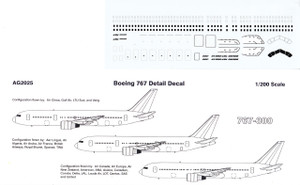 1/200 Scale Decal Detail Sheet 767
