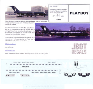 1/144 Scale Decal Playboy DC9-30