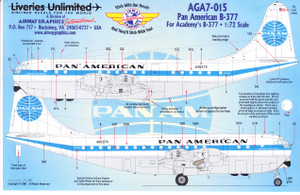 1/72 Scale Decal Pan American B-377 Stratocruiser