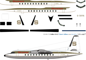 1/144 Scale Decal Skyways FH-227
