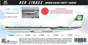 1/144 Scale Decal Aer Lingus 707-300