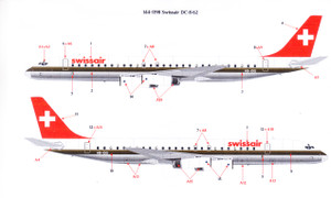 1/144 Scale Decal Alitalia DC8-62